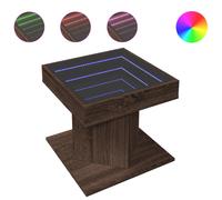Coffee Table with LED Hallway Tea End Table Side Table Engineered Wood vidaXL