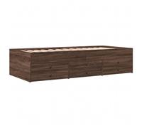 (brown oak) vidaXL Daybed with Drawers Sofa Bed Guest Bed White 90x200 cm Engineered Wood