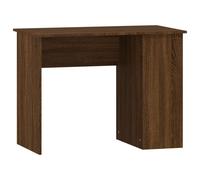 Vidaxl Desk Brown Oak 100X55X75 Cm Engineered Wood, Brown