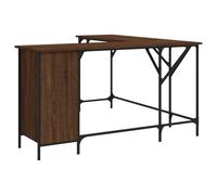 (brown oak) vidaXL Desk Office Desk Computer Table Study Writing Table Engineered Wood