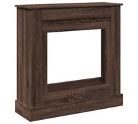 (brown oak) vidaXL Fireplace Surround Fire Surround Only Fireplace Frame Engineered Wood