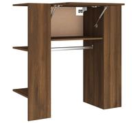 (brown oak) vidaXL Hallway Cabinet Wall Mounted Cabinet Hall Shelving Engineered Wood