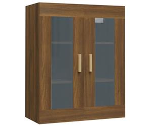 (Brown oak) vidaXL Hanging Wall Cabinet Storage Cabinet Wall Cupboard Floating Cabinet
