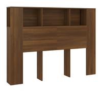 Vidaxl Headboard Cabinet Brown Oak 140X18.5X104.5 Cm, Brown