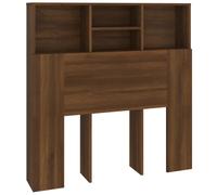 Vidaxl Headboard Cabinet Brown Oak 100X19X103.5 Cm, Brown