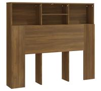 (brown oak) vidaXL Headboard Cabinet Bedroom Bookcase Headboard Furniture Multi Colours