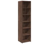 (brown oak) vidaXL Highboard Sideboard Side Cabinet Storage Cupboard Black Engineered Wood