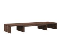 (brown oak) vidaXL Monitor Stand Riser Adjustable Display Computer Stand Engineered Wood