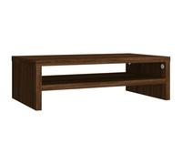 (brown oak) vidaXL Monitor Stand with a Storage Shelf Chipboard TV Stand Multi Colours