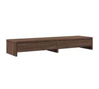 (brown oak) vidaXL Monitor Stand with Drawers Monitor Riser Display Stand Engineered Wood