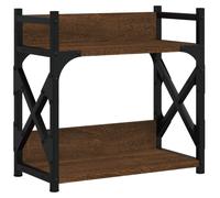 (Brown oak) vidaXL Printer Stand Office Printer Table 2-Tier Grey Sonoma Engineered Wood