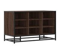 (brown oak) vidaXL Shoe Bench Sonoma Oak 84x40x53.5 cm Engineered Wood and Metal bench
