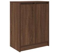 vidaXL Shoe Cabinet Brown Oak 57x34x76 cm Engineered Wood