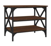 Vidaxl Side Table Brown Oak 55X38X45 Cm Engineered Wood, Brown