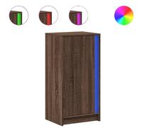 (brown oak) vidaXL Sideboard with LED Side Cabinet Highboard Cupboard Engineered Wood