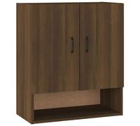 vidaXL Wall Cabinet Brown Oak 60x31x70 cm Engineered Wood UK NEW