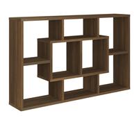 (brown oak) vidaXL Wall Shelf Home Living Room Hanging Rack Floating Shelf Engineered Wood