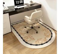 Brown Office Chair Mat for Carpet & Hardwood Floors Non-Slip Scratch Resistant Desk Protector Rug Floor Mat for Home Office 100x120cm
