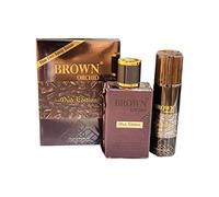 Brown orchid | oud edition | edp spray | 80ml | unisex | pink pepper, bitter orange, cypress, red spider lily, tuberose, chestnut cream, vanilla, patchouli and Brown orchid by super fragrances