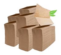 Brown Organic Unbleached Z-Fold Paper Towels 1250ct | 100% Post-Consumer Waste, Sustainable Multifold Towels in Bulk | Recycled Paper Towels for Practical Use