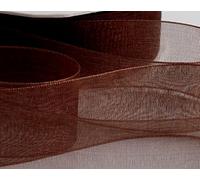 Brown Organza Ribbon 20mm - 45 Meters / 50 Yards Roll. for Gifts Wrap Sew Party, Decorations Events Dress Wedding Christmas Crafts, Bows Car, Floral Balloons Hairs, DIY, Bouquets, Cake More