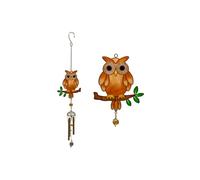 Something Different Stunning Brown Owl Metal Windchime - 70cm x 12.5cm (1 Pc.) - Distinctive Design & Melodious Sound - Ideal for Home & Office Decor