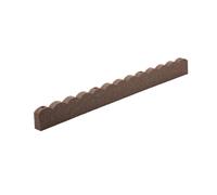 (Brown, Pack of 6) Nicoman Scallop Garden Edging Border