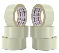 Brown Packaging Tape 46MM x 66M, Low Noise Tape for Efficient Packaging, Brown Packaging Tape for Parcels and Boxes, Heavy Duty Brown Packing Tape, Strong, Secure & Sticky packing tape (CLEAR, 6)