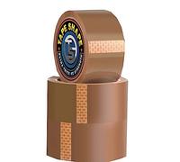 Brown Packaging Tape Provides Strong Heavy Clear Buff Duty Roll Pack Secure Sticky Sealing Parcel Shipping Moving House Boxes Carton Large Postal Bags Ideal long Term Storage 48mm x 66m (3 Rolls)