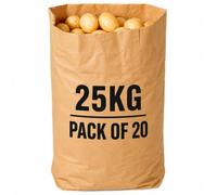 Brown Paper Potato Sack 850mm x 330mm Holds Up To 25KG Pack Of 20