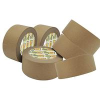 Brown Paper Tape by Stikky® 6 rolls 48mm x 50m Strong, Sticky, Environmentally Friendly, Biodegradable, Recyclable Kraft Paper | Eco Essentials for Parcel Packing, Moving boxes, Picture Framing & more