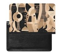 Brown Pattern Background Passport Holder for Trave Waterproof Travel Wallet Holds Passports Cards Tickets ID Cash
