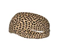 Brown Pattern Leopard Print -Print Unisex Sports Sweatband For Men Women - Breathable Running Sweatband Adjustable Non-Slip Quick-Dry Fitness Headwear For Gym Tennis Football.