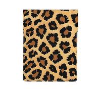 Brown Pattern Leopard Printed Laptop Sleeve Bag 13-Inch - Leather Laptop Sleeve Case Shockproof Protective Computer Cover Bag