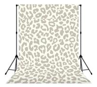 Brown Pattern Leopard Printed Photo Background, Seamless Matte Fabric for Shoots, Professional Studio Wall Banner