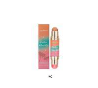 (Brown Peach) Butter Glow & Go Multiuse Stick, Multi-Use Makeup Bronzer Stick, Ultra-Creamy Radiant Finish Formula with Murumuru Butter, Vegan & Cruelty-Free