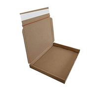 BROWN PEEL & SEAL E-COMMERCE POSTAL GIFT MAILING LARGE LETTER BOXES -TEAR OPEN ADHESIVE STRIP SIZE: A5/C5, 8.8" x 6.3" x 0.8" (22.5cm x 16cm x 2cm) Eco-Friendly Recyclable (1000)