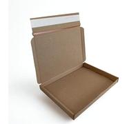 BROWN PEEL & SEAL E-COMMERCE POSTAL GIFT MAILING LARGE LETTER BOXES -TEAR OPEN ADHESIVE STRIP SIZE: A5/C5, 8.8" x 6.3" x 0.8" (22.5cm x 16cm x 2cm) Eco-Friendly Recyclable (250)