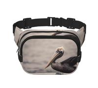 Brown pelican Waist Packs for Men Women Fashion Fanny Pack Adjustable Crossbody Bags Everywhere Belt Bag