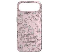 Brown & Pink Woodland Creatures Toile Bear Rabbit Deer Fox Case for iPhone Air