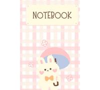 Brown Pinky Cute Illustration Notebook | 6" x 9" | 120 Pages, Adorable Journal for Writing & Drawing