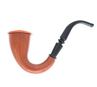 Brown Pipe Victorian Detective Fancy Dress Accessory - Available In Multiple Pack Sizes: Pack of 2
