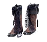 Adult Unisex Deluxe Pirate Buccaneer Boot Covers Fancy Dress Costume Accessory