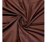 Brown Plain Polycotton Fabric Poly Cotton Dress Craft 115cm 45" Wide Colours Per Metre