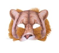 Forum Novelties X78698 Fur Mask | Lion Face Realistic Look | 1pc, unisex-adult, Multi-Colour, One Size