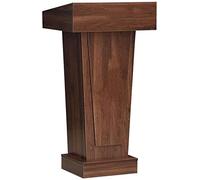 Brown Podium for Church Ceremony & Classroom Lectures - Professional Speaker Stand Presentation Platform for Public Speaking and Teaching