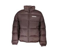 Brown Polyamide Men's Jacket - male - Napapijri - Winter Jackets - Brown - 2XL - Jackets 2XL