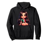Brown Pride Chicana Mexican Girl Chola Badass Patriotic Pullover Hoodie