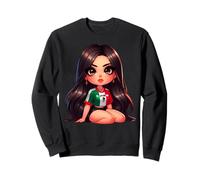 Brown Pride Chicana Mexican Girl Chola Badass Patriotic Sweatshirt