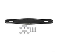 Brown PU Leather Guitar Speaker Handle for Mini Amps - Duty Replacement Strap with Bars 224mm x 29mm(Black)